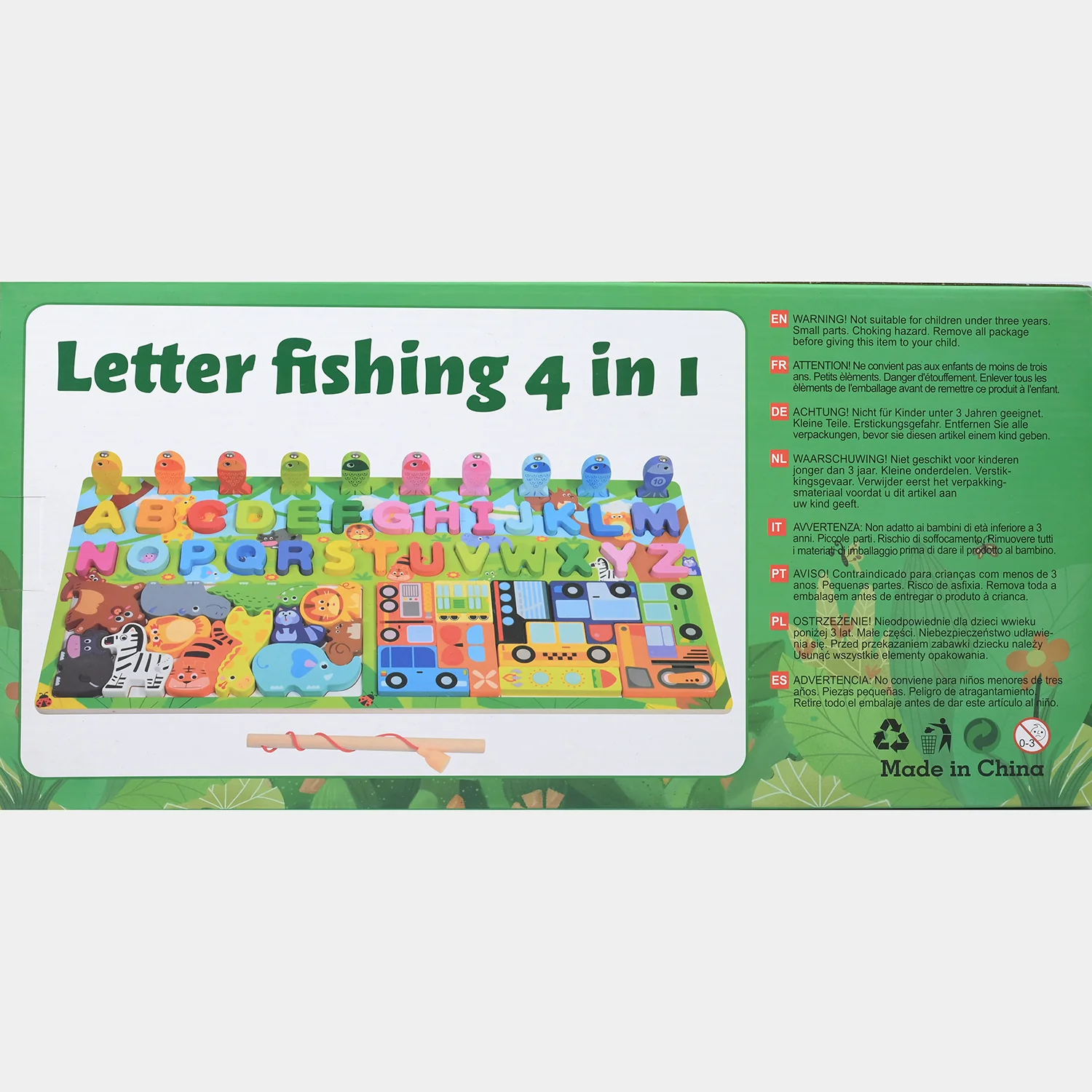 Wooden Fishing 4in1 Letter Board Game - Image 6