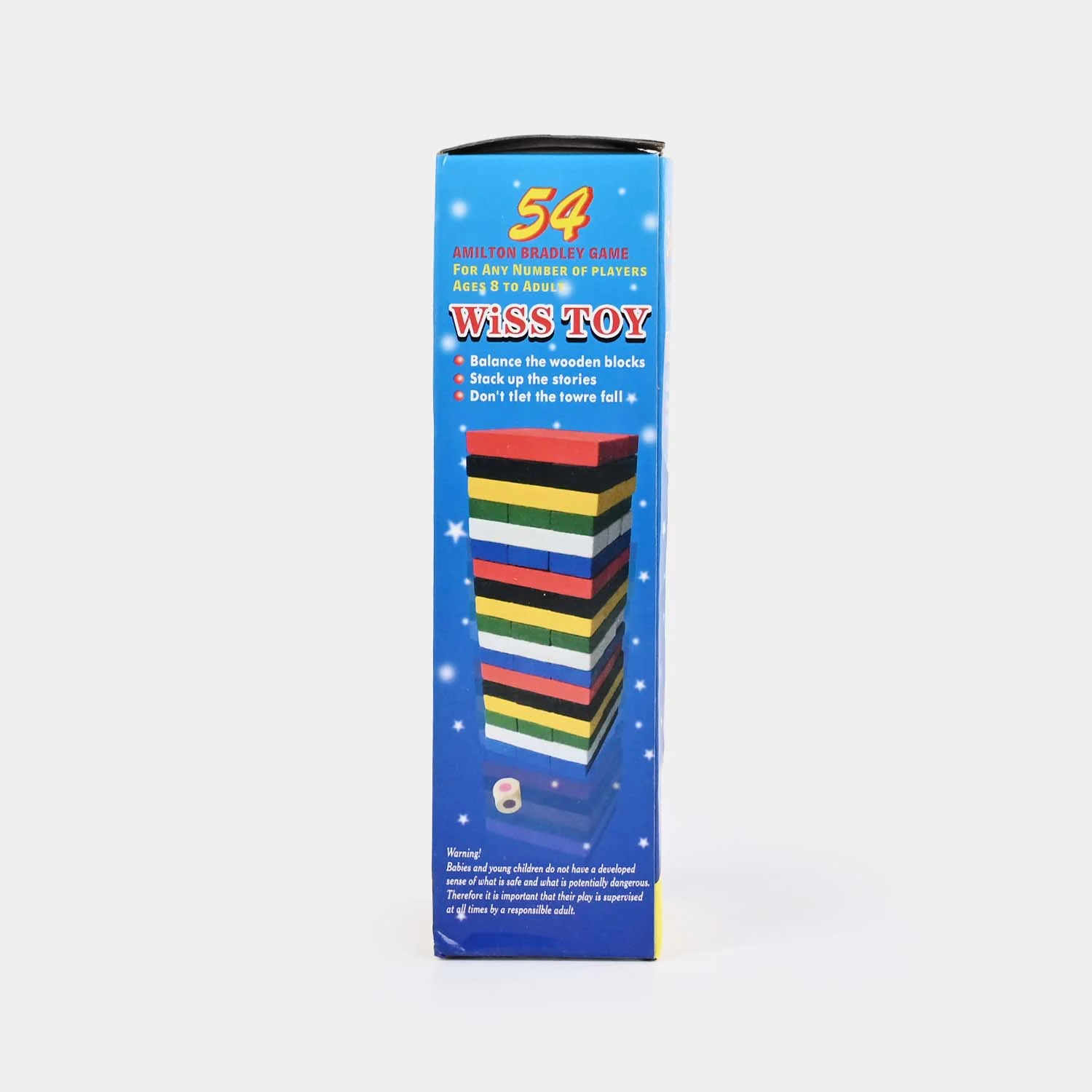Educational Game Wooden Jenga Wiss Toy for Kids | Small - Image 4