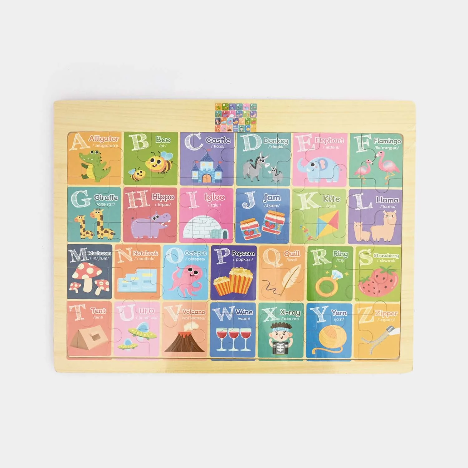 Educational Wooden Puzzle Sheet