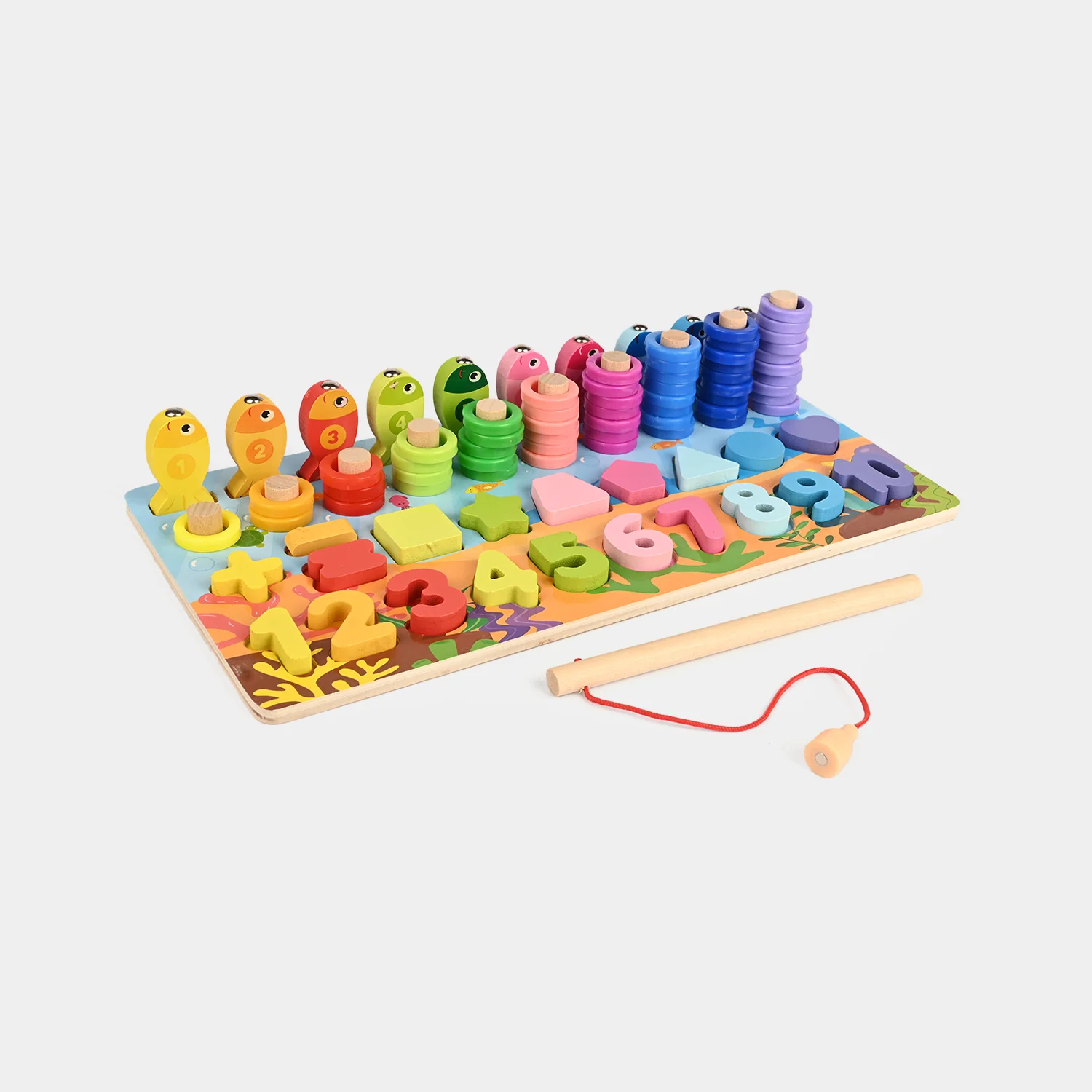 Education Wooden Stacking Montessori Puzzle Set for Kids - Image 2