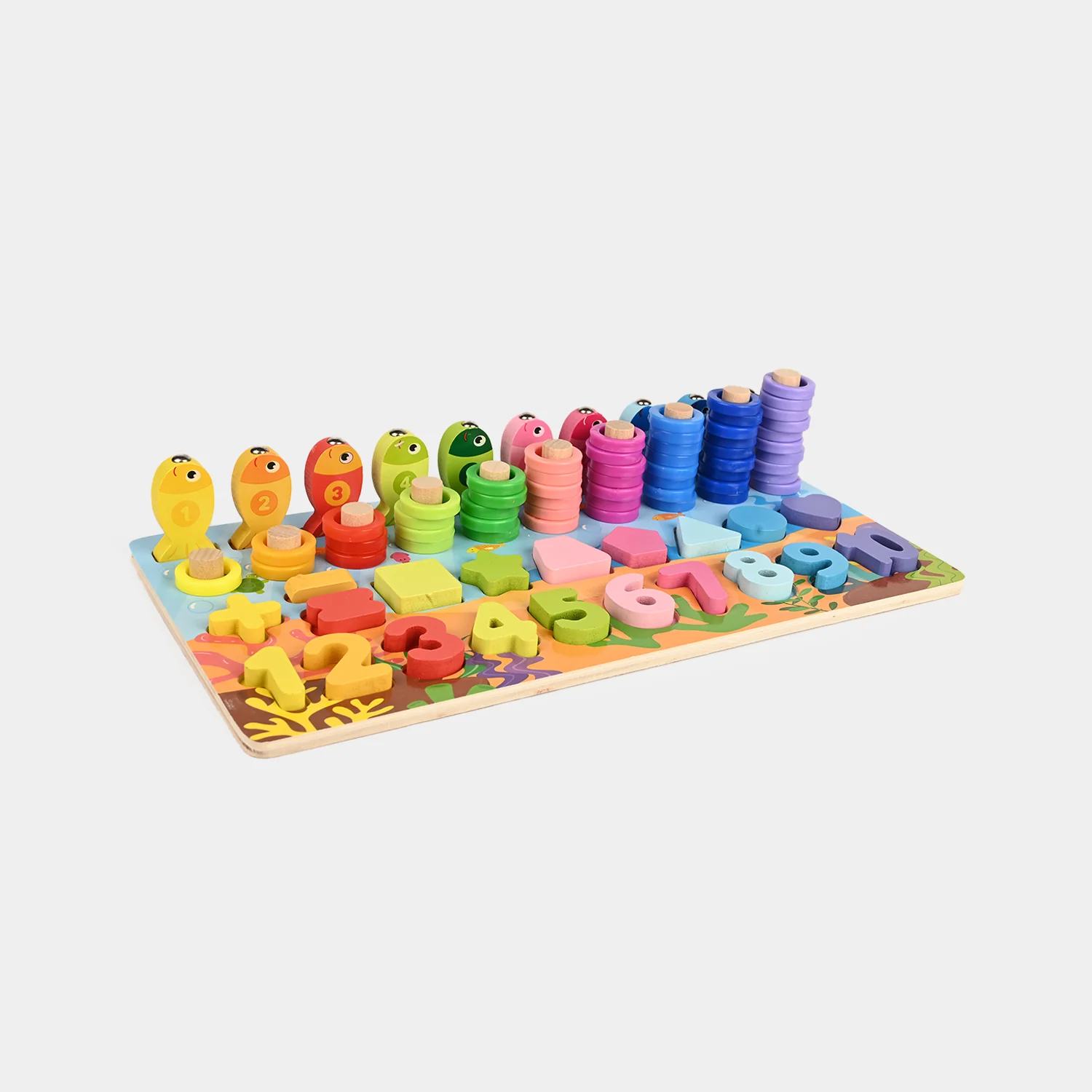 Education Wooden Stacking Montessori Puzzle Set for Kids - Image 5