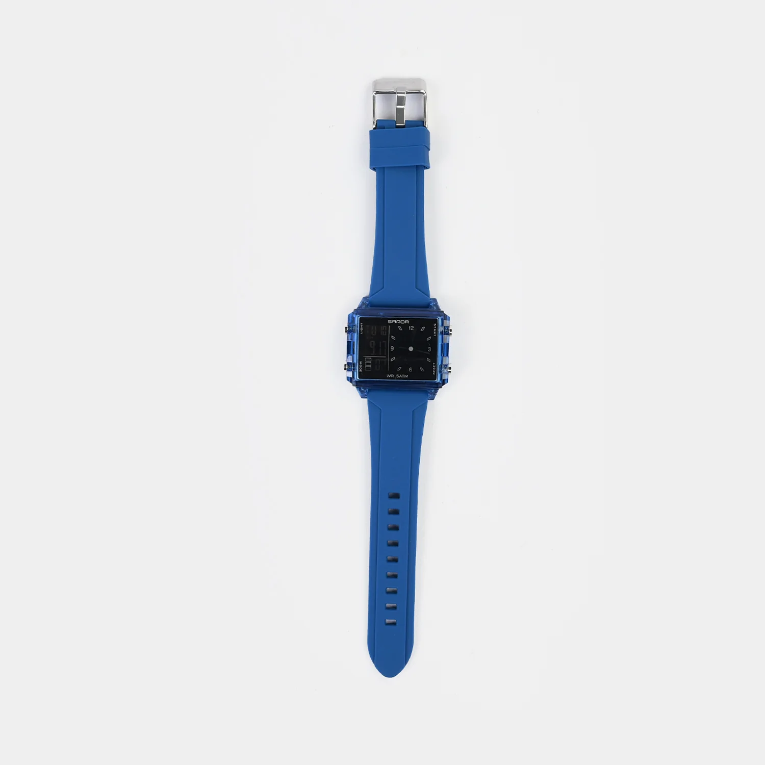 Square Dual-Display Wrist Watch - Image 3