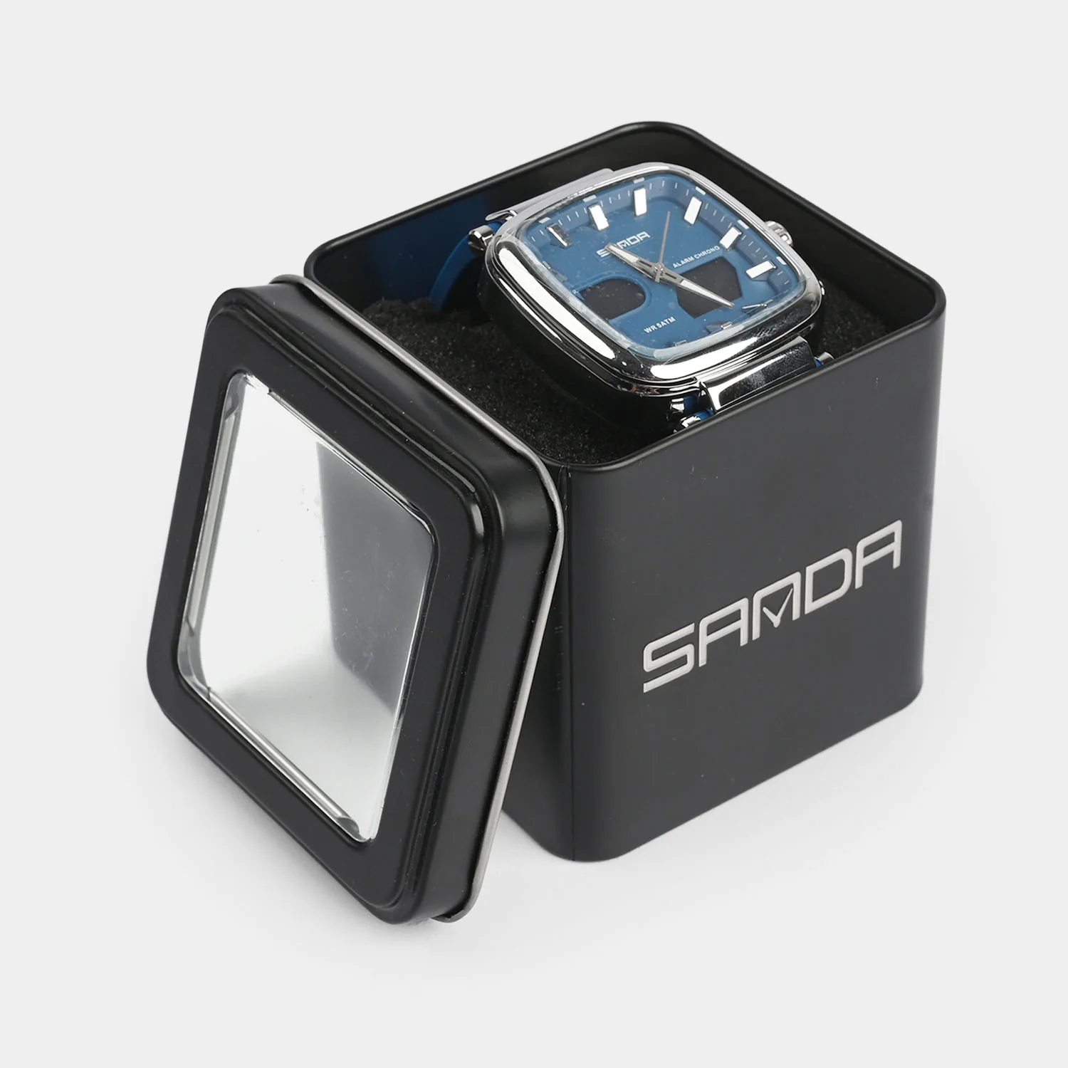 Fashion Square Dual-Display Premium Wrist Watch - Image 7